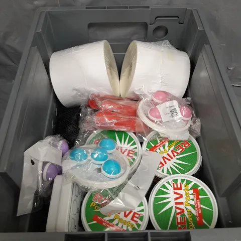 APROXIMATELY 15 ASSORTED HOUSEHOLD ITEMS TO INCLUDE POWER PASTE , OFFICE LABELS , ETC 