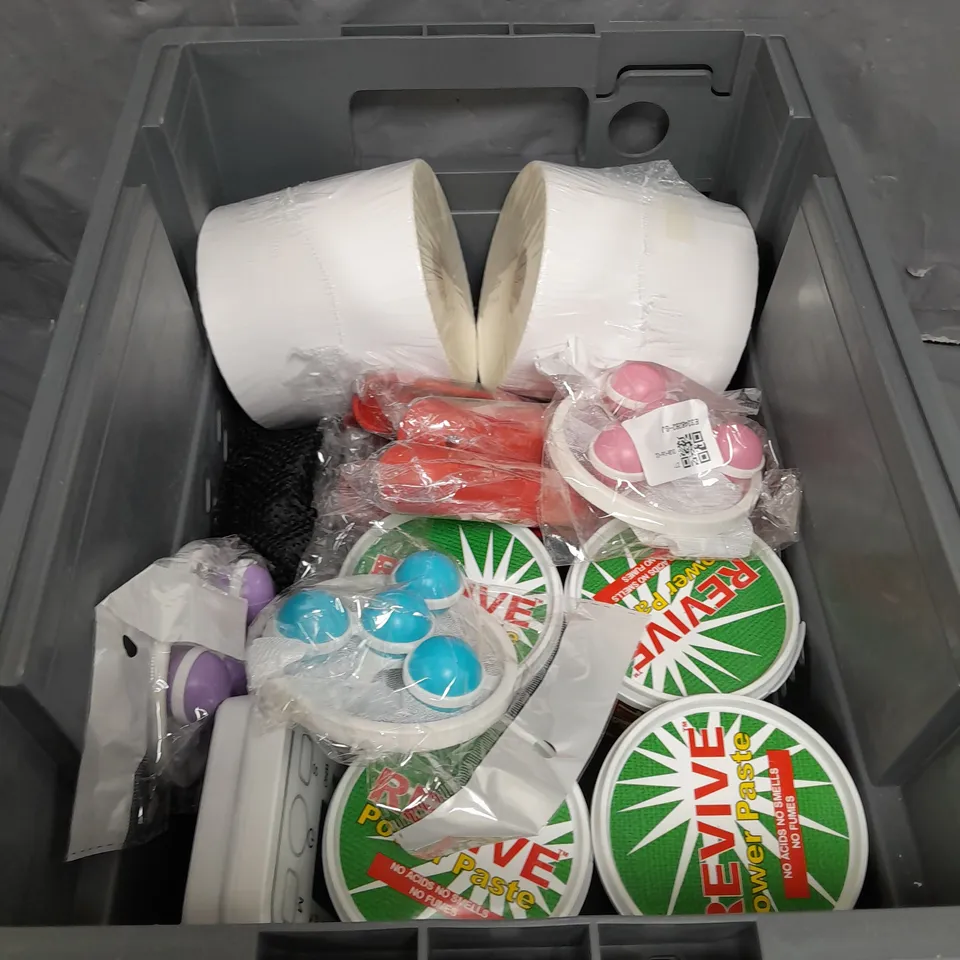 APROXIMATELY 15 ASSORTED HOUSEHOLD ITEMS TO INCLUDE POWER PASTE , OFFICE LABELS , ETC 