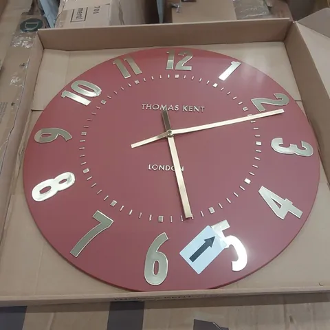 BOXED THOMAS KENT WALL CLOCK (1 BOX)