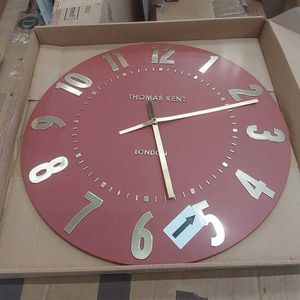 BOXED THOMAS KENT WALL CLOCK (1 BOX)