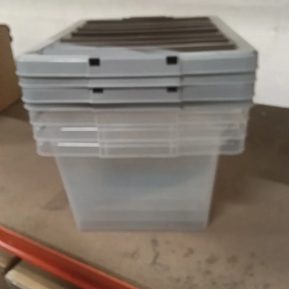 PLASTIC CONTAINER BOXES SET OF 3
