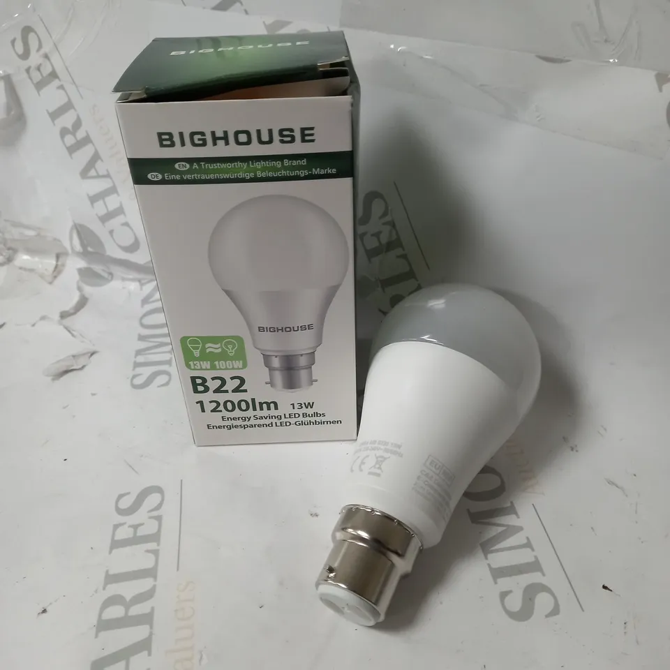 BOXED 10 BIGHOUSE LIGHT BLULBS 13 W