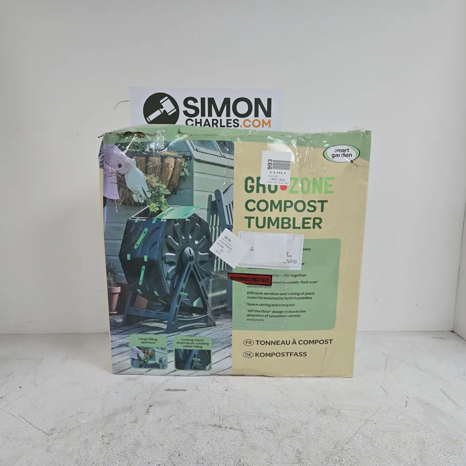SMART GARDEN GRO ZONE COMPOST TUMBLER BOXED