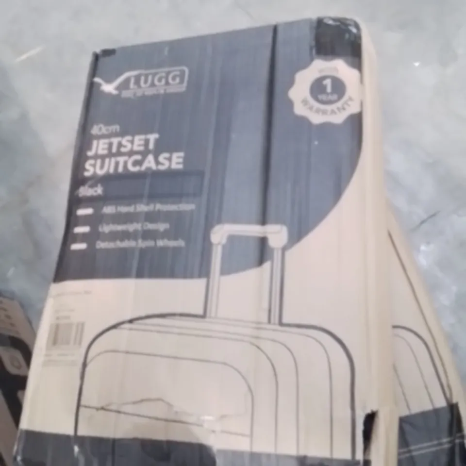 BOXED LUGG 40CM JETSET SUITCASE BLACK