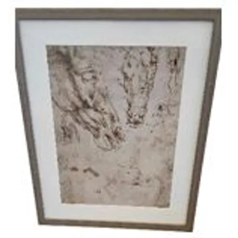 LEONARDO DA VINCI FRAMED REPLICA SKETCH