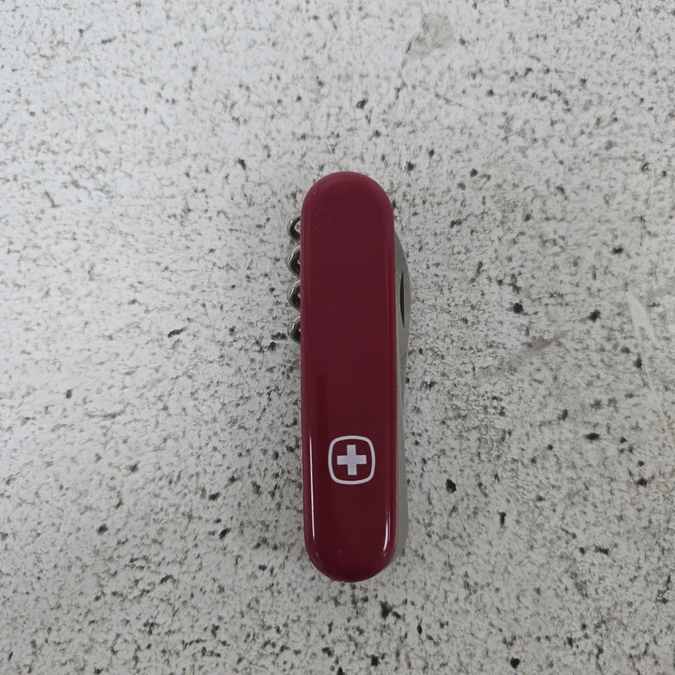 WENGER SWISS ARMY KNIFE – RED POCKET MULTI-TOOL, BLADE EXTENDED