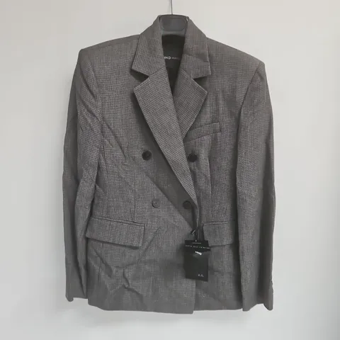 MNG SELECTION DOUBLE BREASTED JACKET IN GREY - EU M