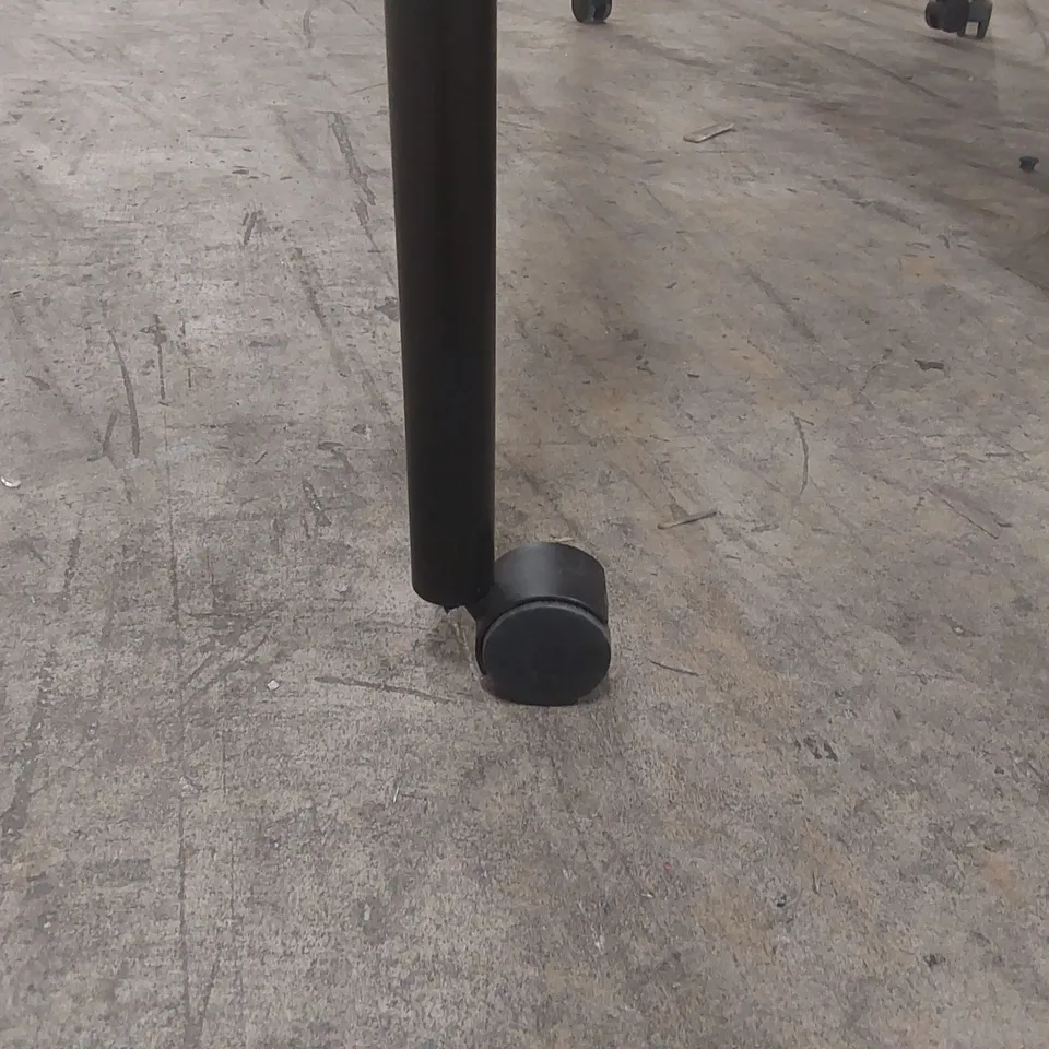 MOBILE TABLE WITH WOODEN TOP