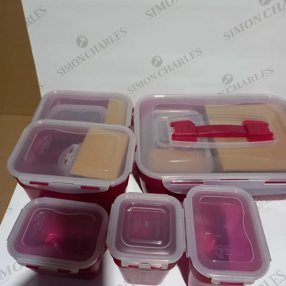 LOCK & LOCK RED STORAGE CONTAINERS