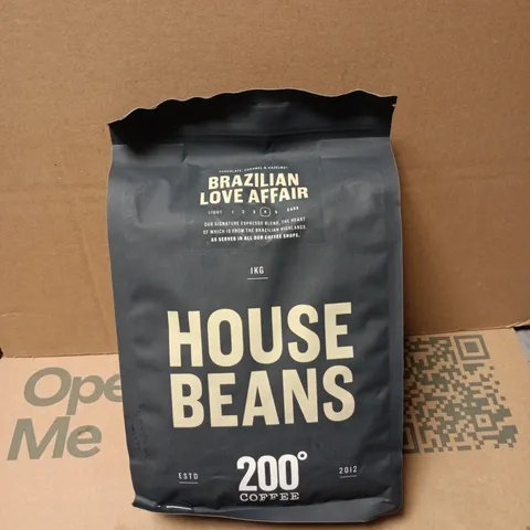 BRAZILIAN LOVE AFFAIR HOUSE BEANS 1KG CHOCOLATE/CARAMEL/HAZELNUT