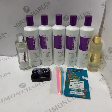LOT OF BEAUTY ITEMS TO INCLUDE FANOLA SHAMPOO, ETC