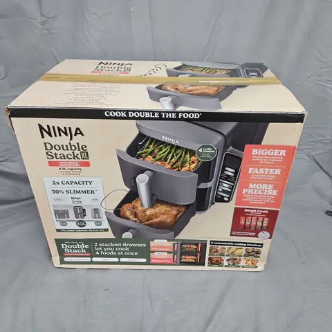 OUTLET NINJA DOUBLE STACK XL 2 DRAWER 9.5L AIR FRYER WITH SMART COOK SL451UK