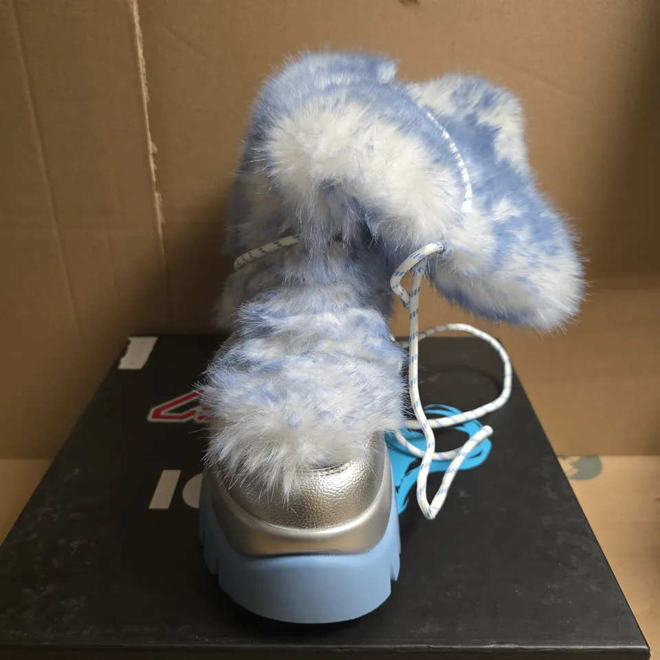 BOXED PAIR OF KOI WOMEN'S FUR-LINED BOOTS - UK SIZE 4