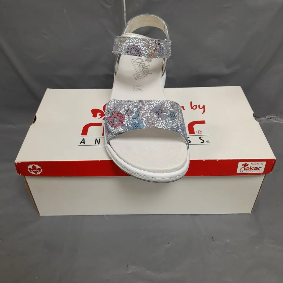 BOXED PAIR OF RIEKER ANTISTRESS SANDALS - 6