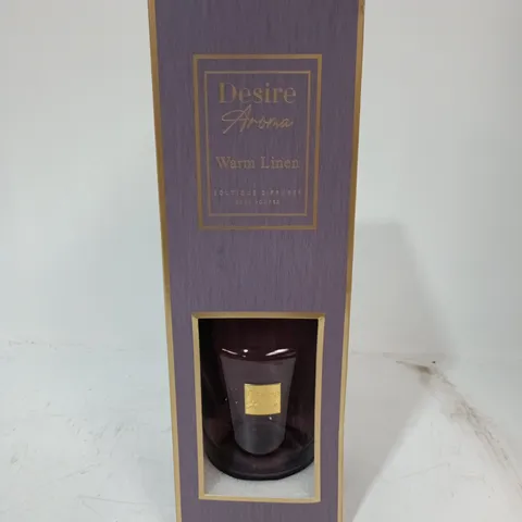 DESIRE AROMA WARM LINEN BOUTIQUE DIFFUSER 1000ML – BOXED PURPLE PRESENTATION BOX