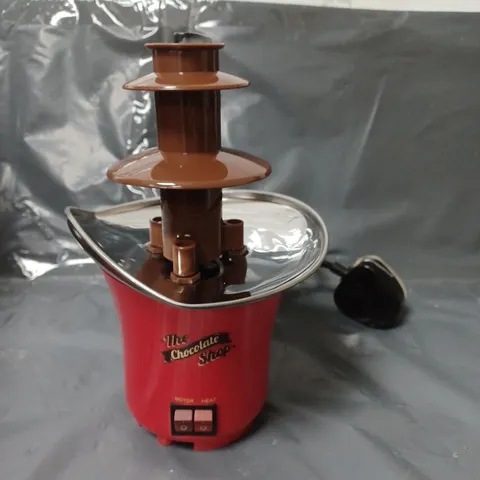 THE CHOCOLATE SHOP CHOCOLATE FOUNTAIN