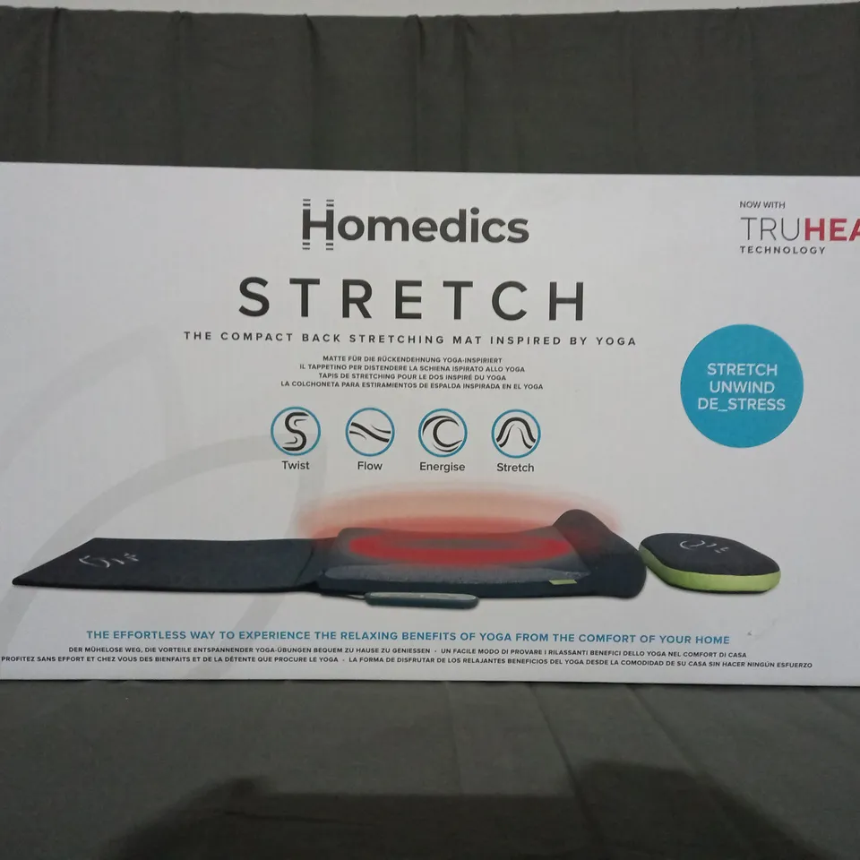 BOXED HOMEDICS STRETCH THE COMPACT BACK STRETCHING MAT 