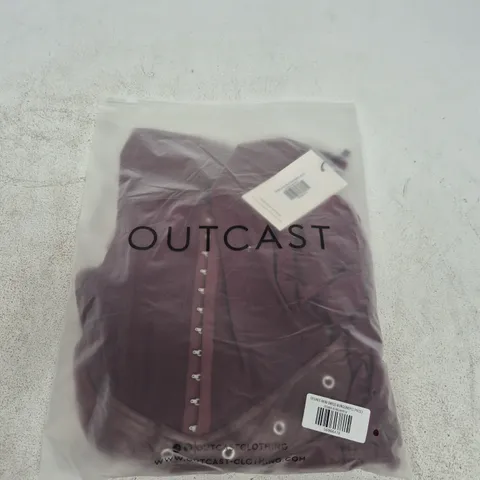 OUTCAST DESIREE MINI DRESS BURGUNDY – SIZE M