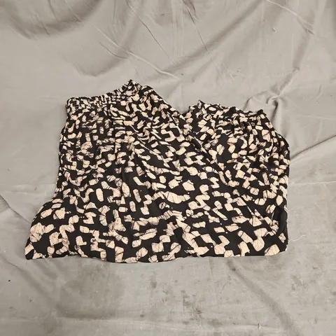 MONSOON ANIA TROUSERS IN BLACK/BROWN SIZE L