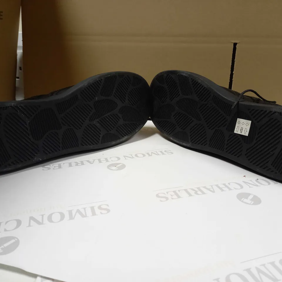 KOI BLACK MENS VEGAN FORMAL SHOES - SIZE 6