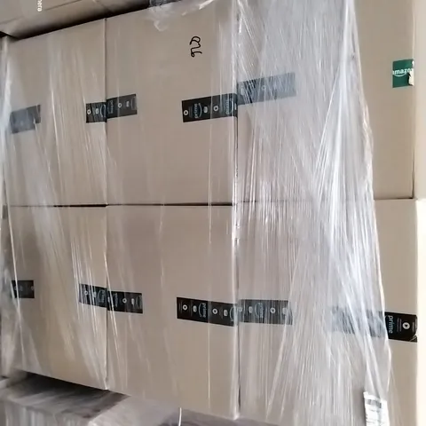 PALLET CONTAINING 6 BOXES OF ASSORTED HOUSEHOLD ITEMS TO INCLUDE SEALED PLANET COLLECTION DVDS, PUPPY HARNESSES ANDMIEPE HOOVER BAGS