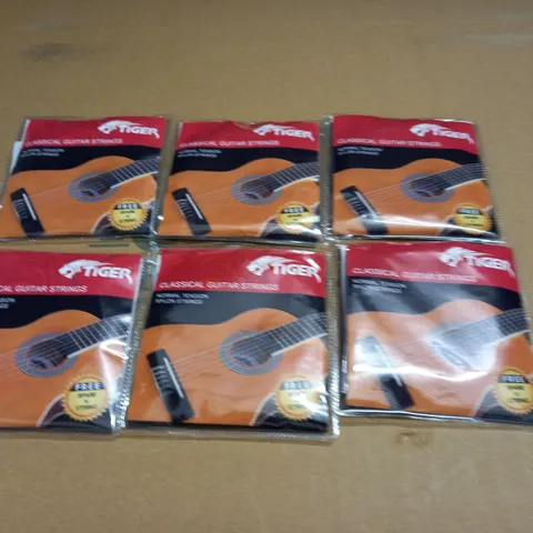 LOT OF 6 PACKS OF TIGER GUITAR NYLON STRINGS
