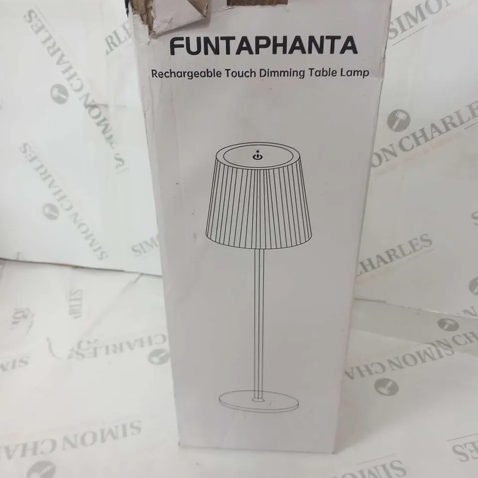 BOXED FUNTAPHANTA RECHARGEABLE TOUCH DIMMING TABLE LAMP