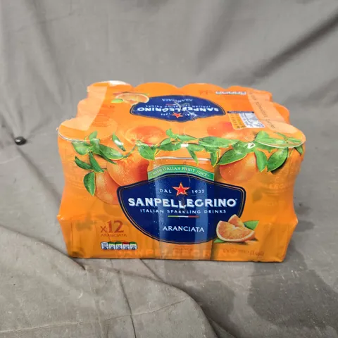 12 PACK OF SANPELLEGRINO SPARKLING ORANGE (12X330ML)