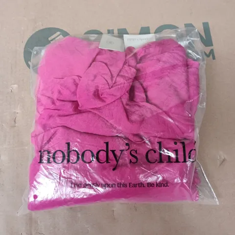 BAGGED NOBODYS CHILD LOLA MIDAXI DRESS IN PINK - UK 14