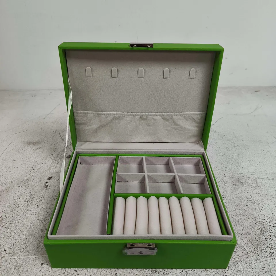 LIVMORE GREEN JEWELLERY STORAGE BOX