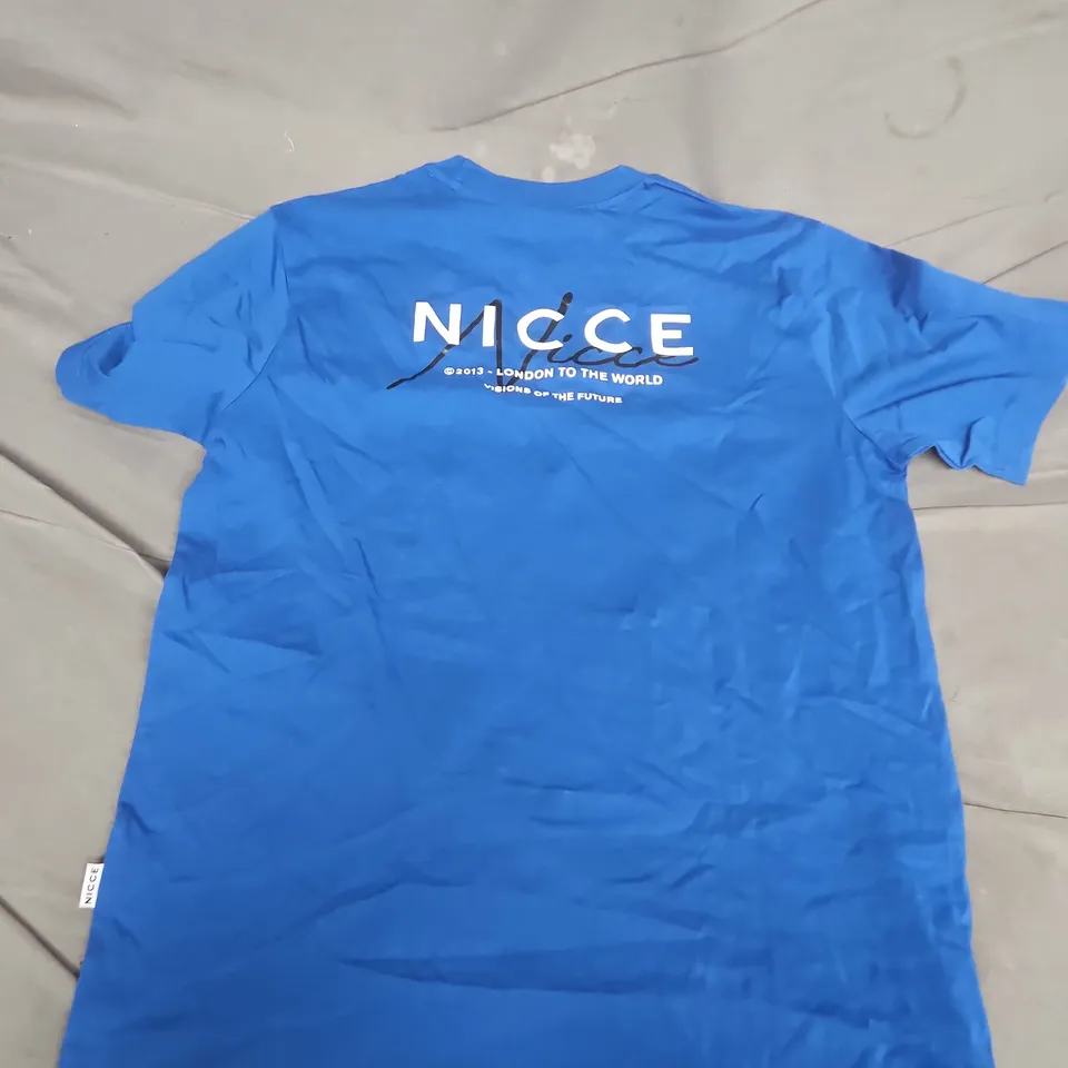 NICCE WORLD ESSENTIALS T-SHIRT IN BLUE - MEDIUM