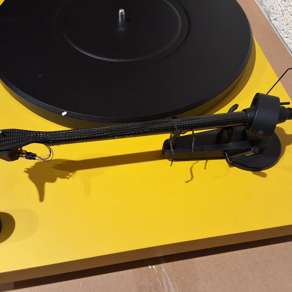 PROJECT AUDIO DEBUT CARBONEVO TURNTABLE IN YELLOW