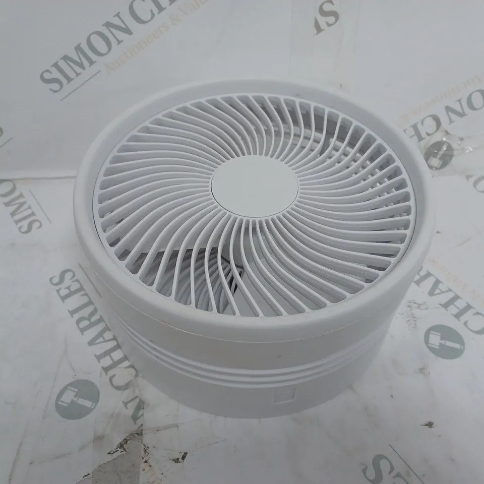 BELL & HOWELL MY FOLDAWAY ADJUSTABLE FOLDING FLOOR & TABLE FAN - WHITE