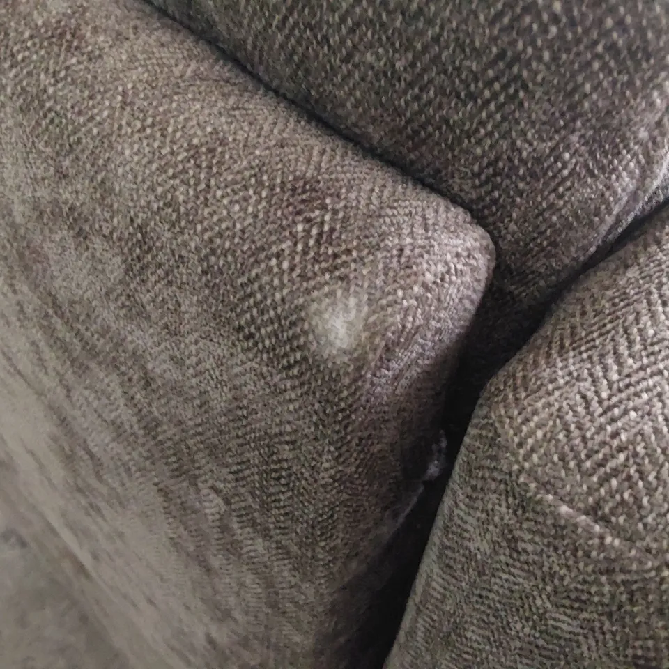 DESIGNER POWER RECLINING EASY CHAIR GREY FABRIC 