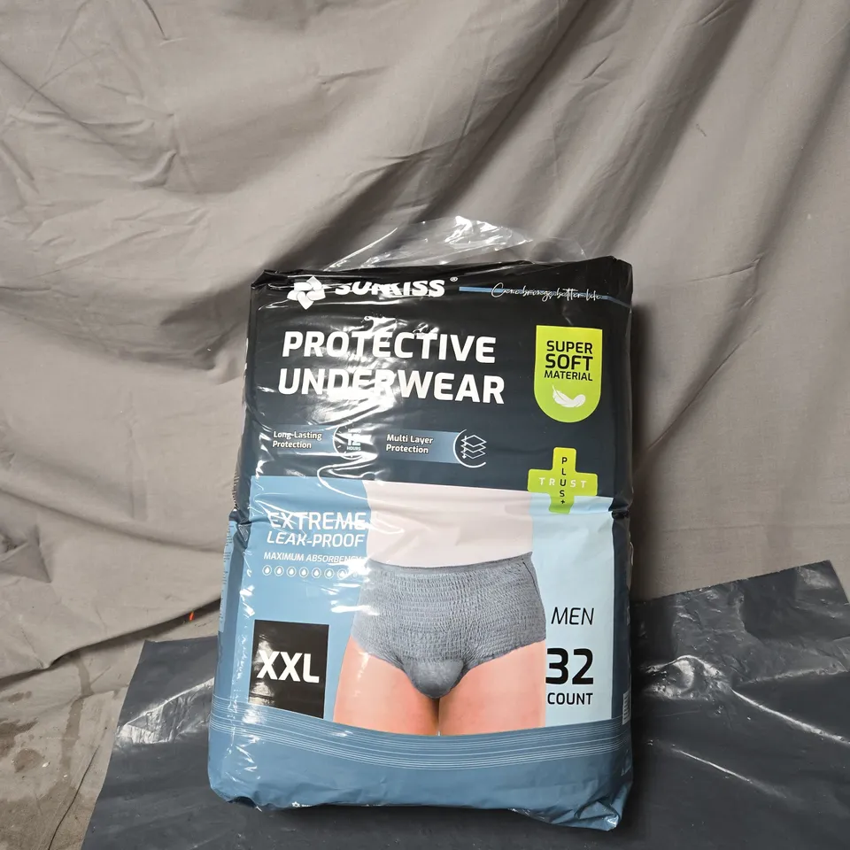 SUNKISS MEN PROTECTIVE UNDERWEAR XXL 32 COUNT