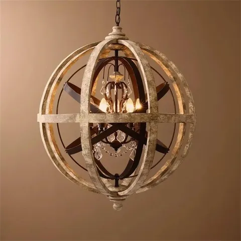 BOXED TURRELL 3-LIGHT GLOBE CHANDELIER (1 BOX)