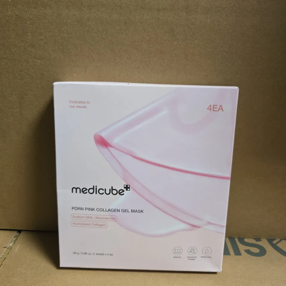 MEDICUBE PDRN PINK COLLAGEN GEL MASK – 4 X SHEET MASKS