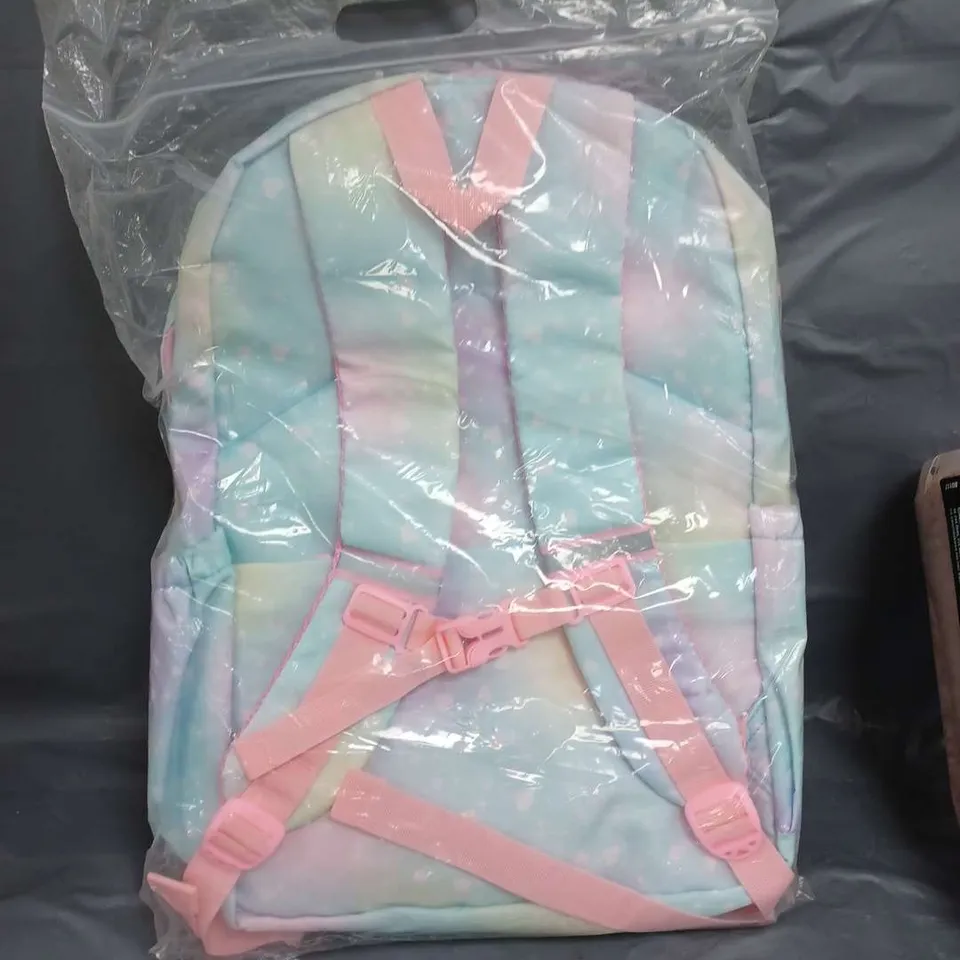 BACOVIS GIRLS MULTI-COLOURED BACKPACK WITH RAINBOW DESIGN