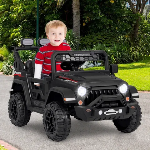 BOXED 12V KIDS RIDE ON TRUCK WITH REMOTE CONTROL AND WIRELESS CONNECTION