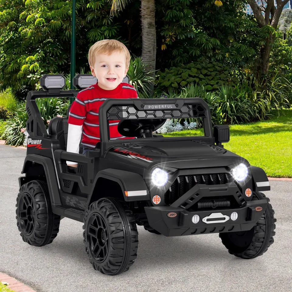 BOXED 12V KIDS RIDE ON TRUCK WITH REMOTE CONTROL AND WIRELESS CONNECTION