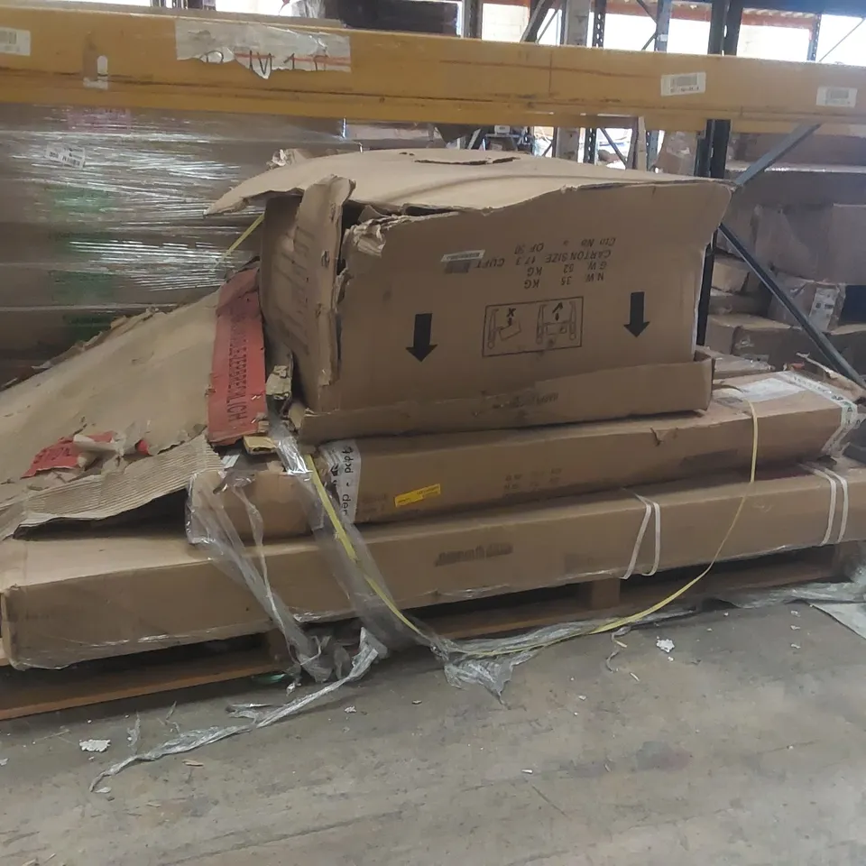 PALLET CONTAINING A LARGE QUANTITY OF ASSORTED FURNITURE PARTS ECT
