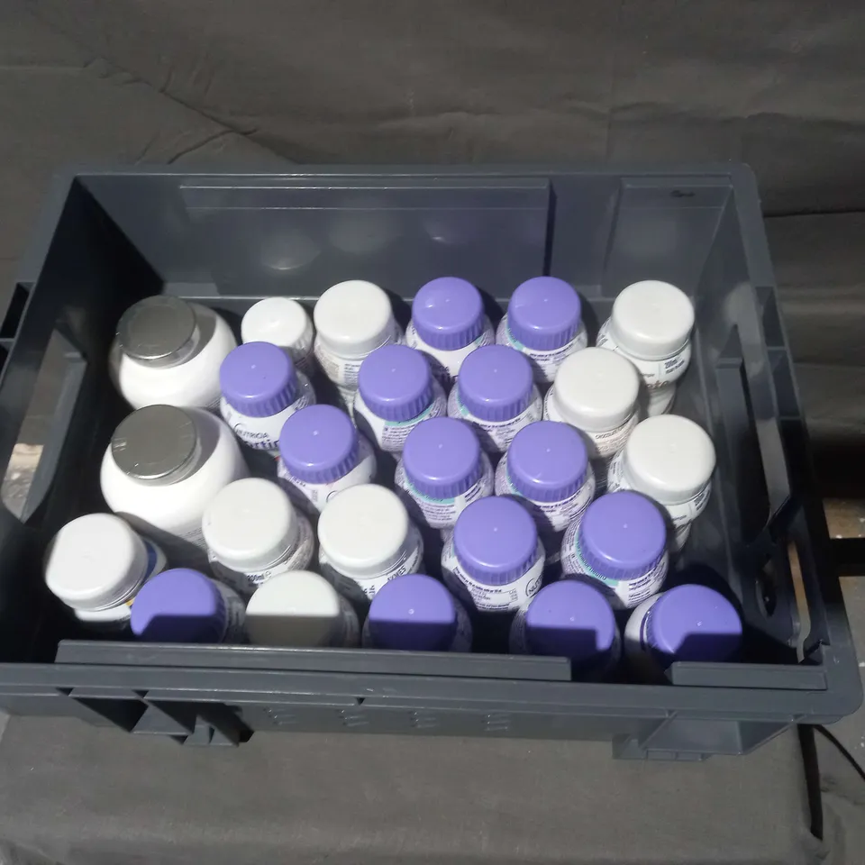 APPROXIMATELY 25 ASSORTED NUTRITIONAL PRODUCTS TO INCLUDE NUTRICIA HIGH ENERGY VANILLA FLAVOUR, NUTRICIA MULTI FIBRE UNFLAVOURED, AYMES COMPLETE NUTRITION CHOCOLATE FLAVOUR.