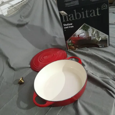 HABITAT SHALLOW CAST IRON PAN 