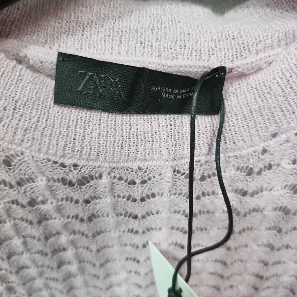 ZARA KNIT PINK SWEATER, WOMEN'S, SIZE M (EU/US)
