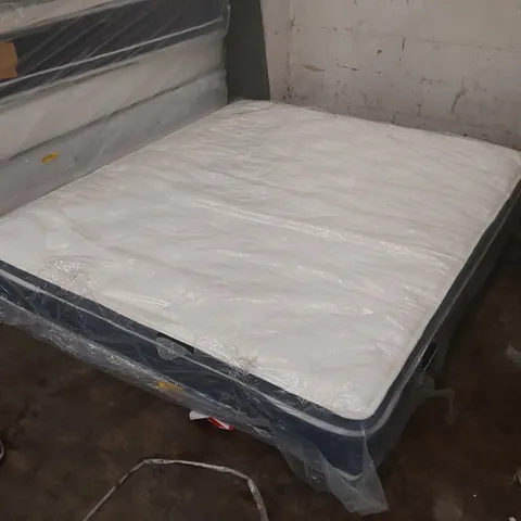 QUALITY BAGGED CREEVERY 30CM MEDIUM HYBRID SPRING MATTRESS PILLOW TOP - 6' SUPERKING