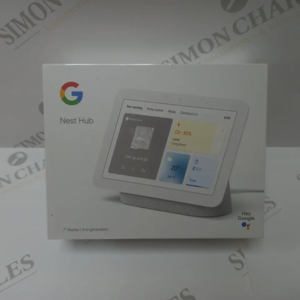 BRAND NEW BOXED GOOGLE NEST HUB 2ND GEN SMART SPEAKER WITH SCREEN - WHITE