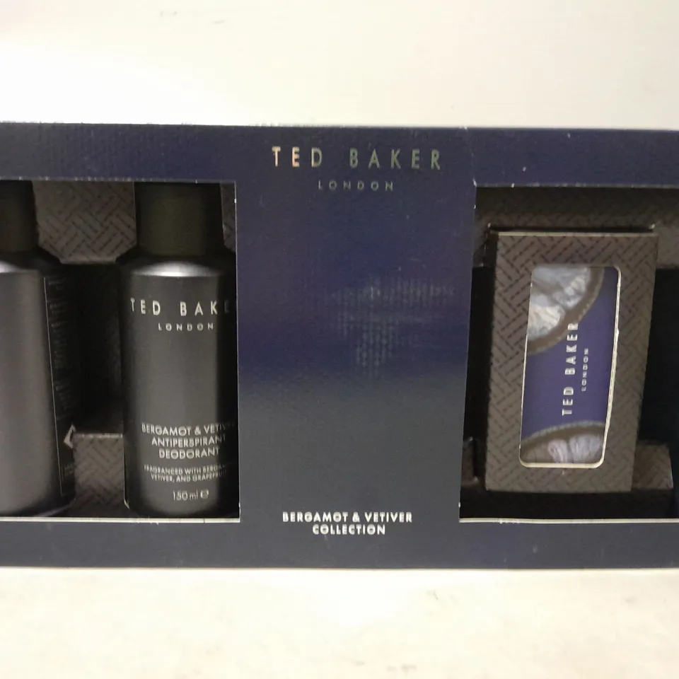 3 TED BAKER BERGAMOT & VETIVER COLLECTION SETS 