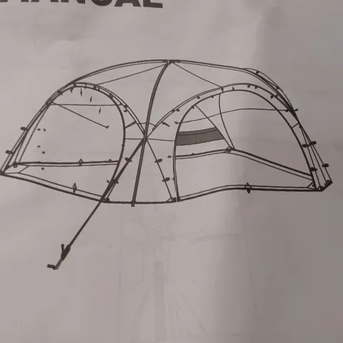 BOXED BEACH TENT - WHITE/BLUE