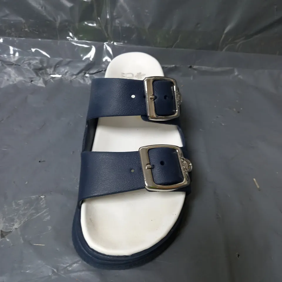 RIEKER ANTI STRESS BUCKLE SLIDERS BLUE SIZE MEDIUM 38-39
