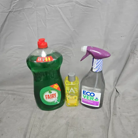 APPROXIMATELY 7 ASSORTED HOUSEHOLD ITEMS TO INCLUDE FAIRY, ASTONISH, ECO VER ETC